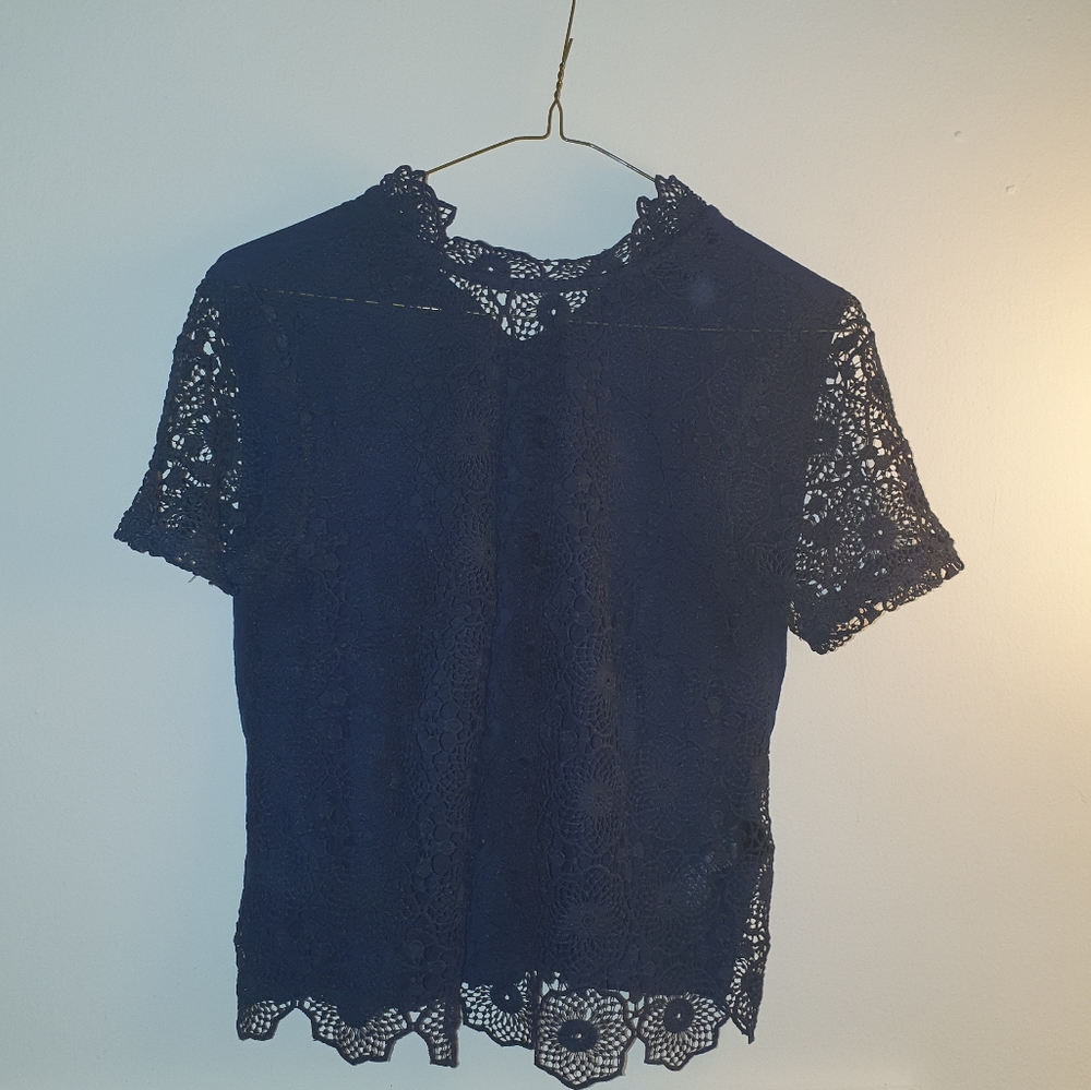 TOPSHOP lace shirt